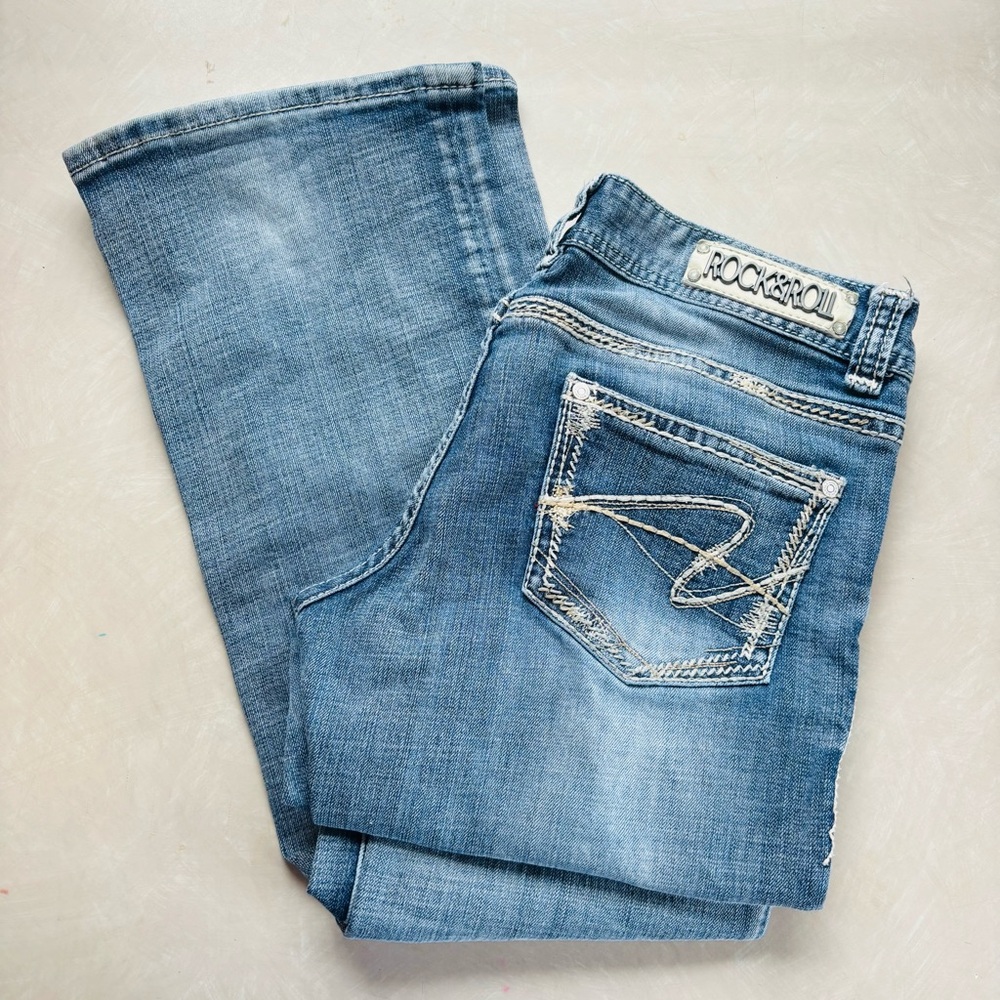 Rock & Roll Cowgirl Denim Jeans Women's Size 30x34 Boot Cut Western Rodeo Ranch